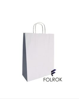 Paper bags without printing 240 x 100 x 320 (twisted handle)